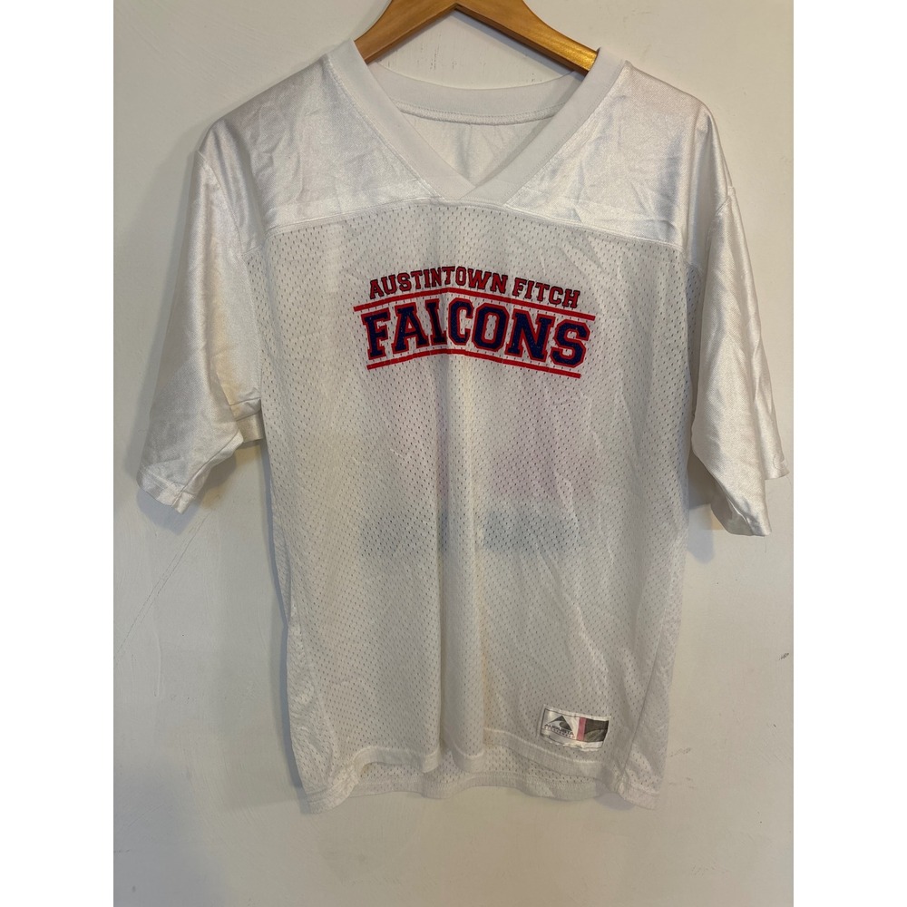 Augusta Austintown Fitch Falcons Football Jersey White Shaffer 17 Mesh Mens M